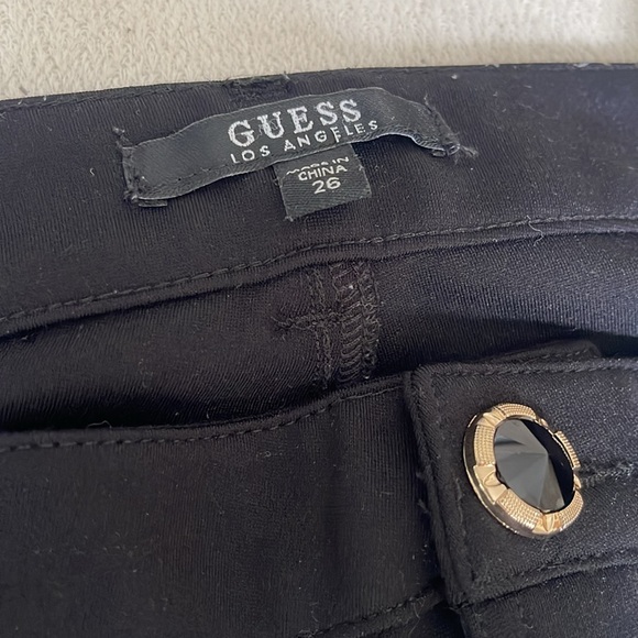 Guess Black Curve X Skinny Mid Pants Stretch Jeans Size 26 - Picture 3 of 11